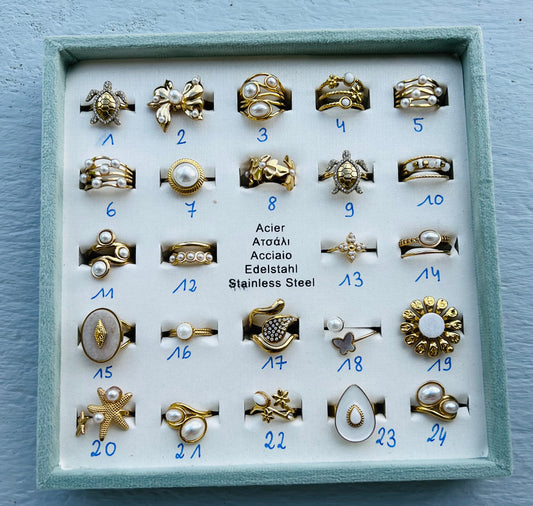 Présentoir Bagues Réglables NACRÉS Clique sur ton N°