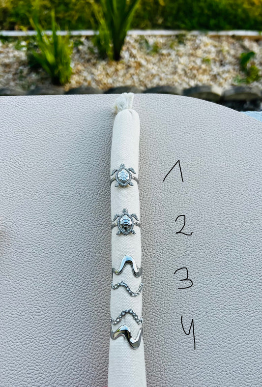 Présentoir Bagues Réglables ARGENTÉ Clique sur ton N°