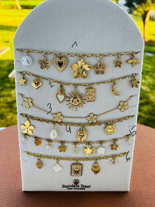 Présentoir Colliers Breloques BLANC Clique sur ton N°