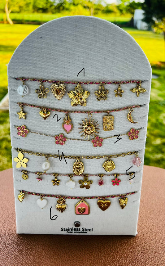 Présentoir Colliers Breloques ROSE Clique sur ton N°