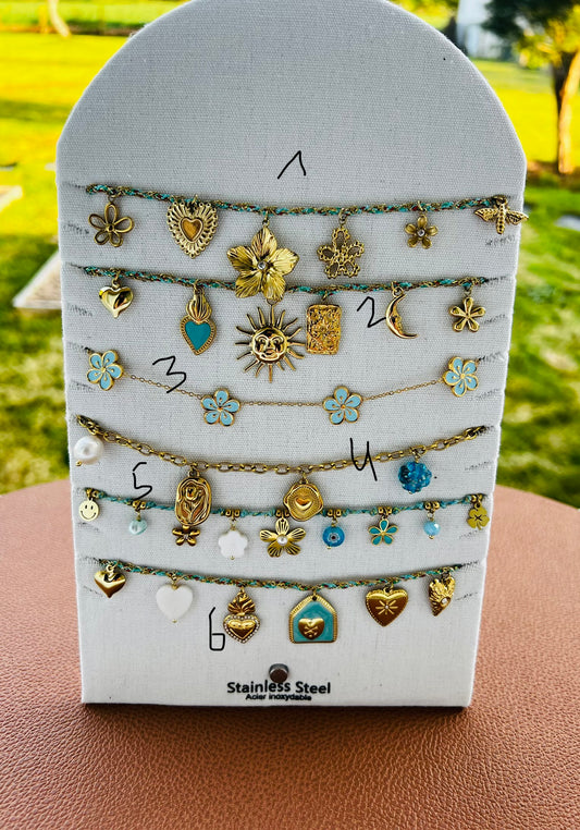 Présentoir Colliers Breloques BLEU Clique sur ton N°