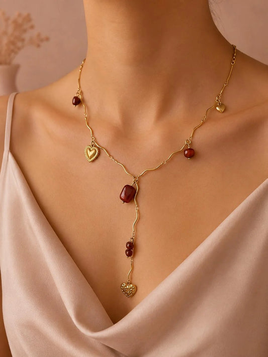 Collier zigzag en Y