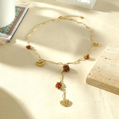 Collier zigzag en Y
