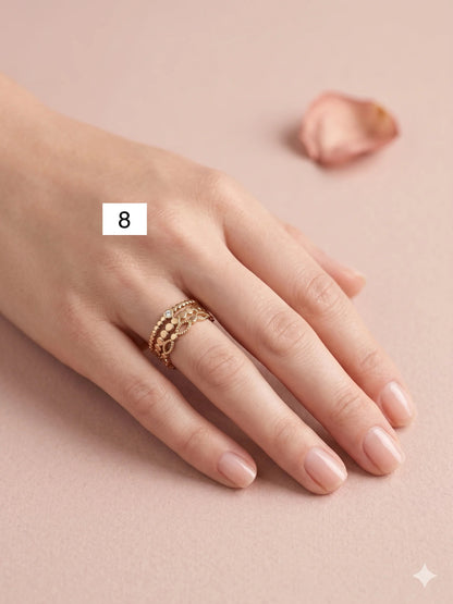 Bague ajustable (clique sur ton numéro)