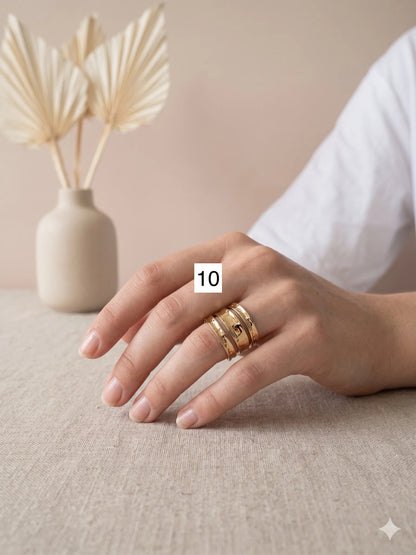 Bague ajustable (clique sur ton numéro)