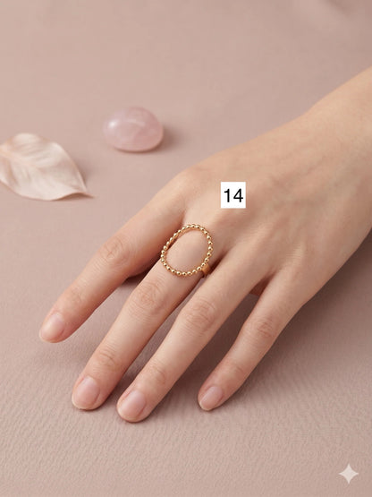 Bague ajustable (clique sur ton numéro)
