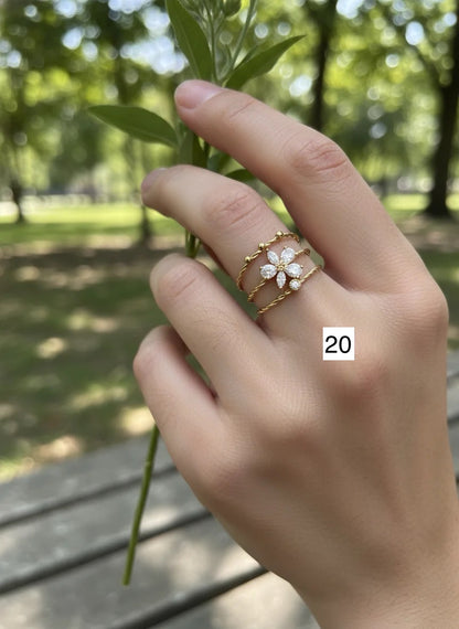 Bague ajustable (clique sur ton numéro)
