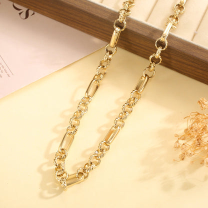 Collier chaîne maillons torsadés